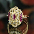 Huitan Gorgeous Red Cz Gold — Swuffy