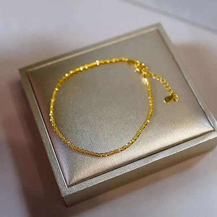 Pure Gold Shiny Bracelet Chain — Swuffy