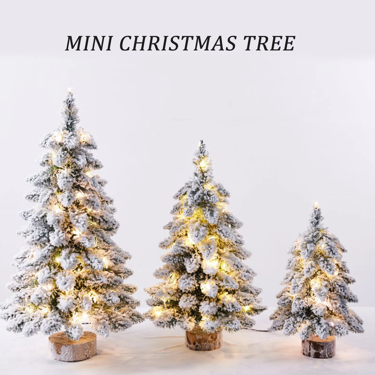 Christmas Tree Tabletop Figurine Snow — Swuffy