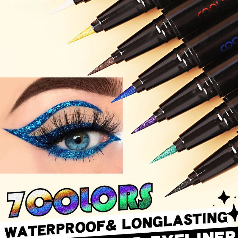 Colors Glitter Eyeliner Long Lasting — Swuffy