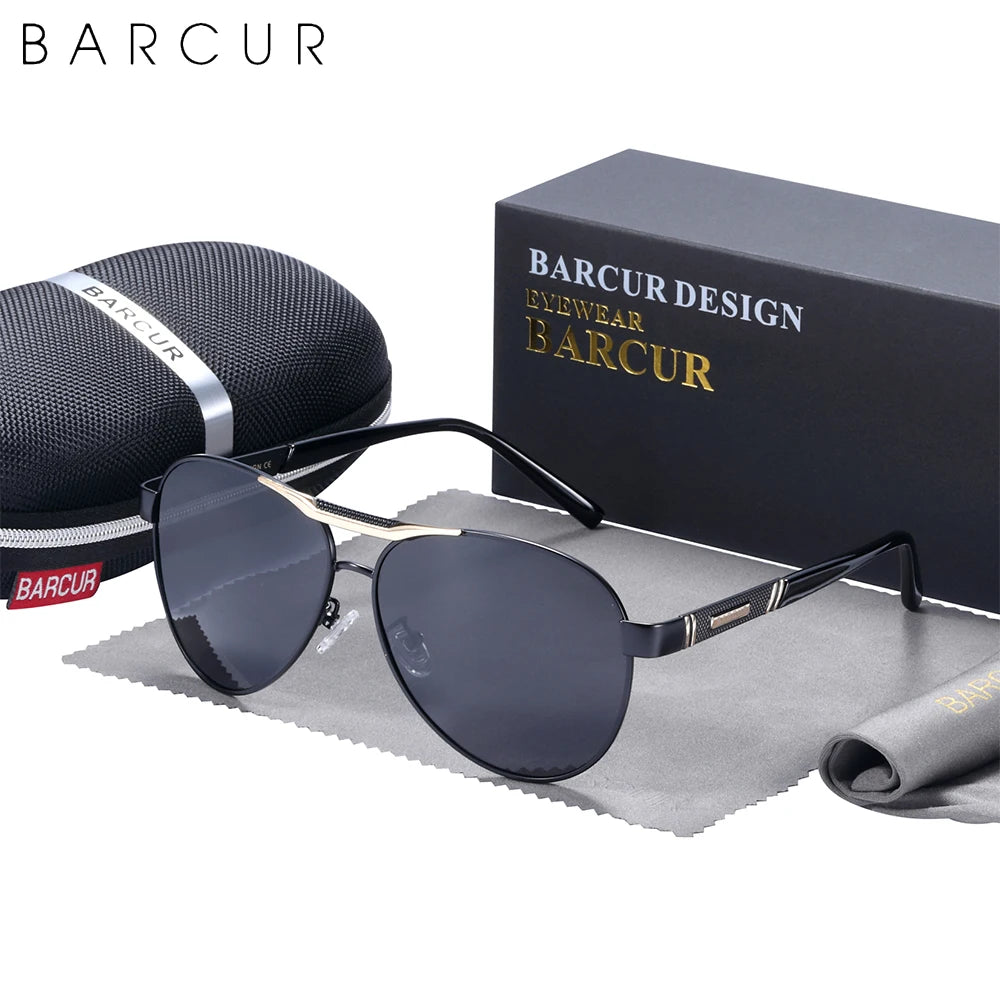 Barcur Pilot Design Sunglasses Polarized — Swuffy