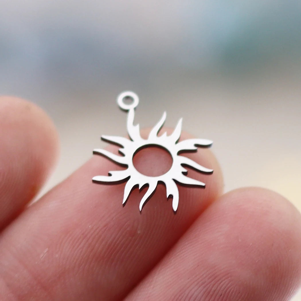 Flame Sun Stainless Steel Pendant — Swuffy