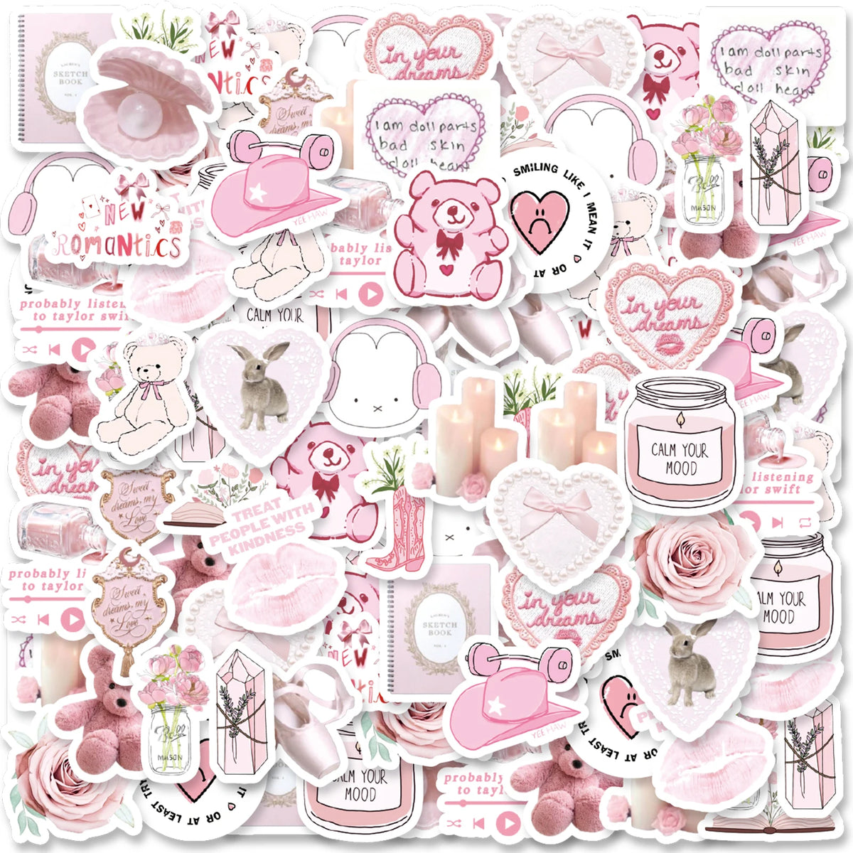 Valentine Day Theme Pattern Stickers — Swuffy