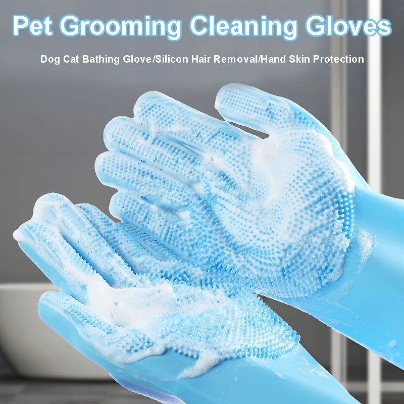 Pet Grooming Gloves Dog Cat — Swuffy