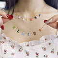 Custom Enamel Bubble Letter Pendant — Swuffy