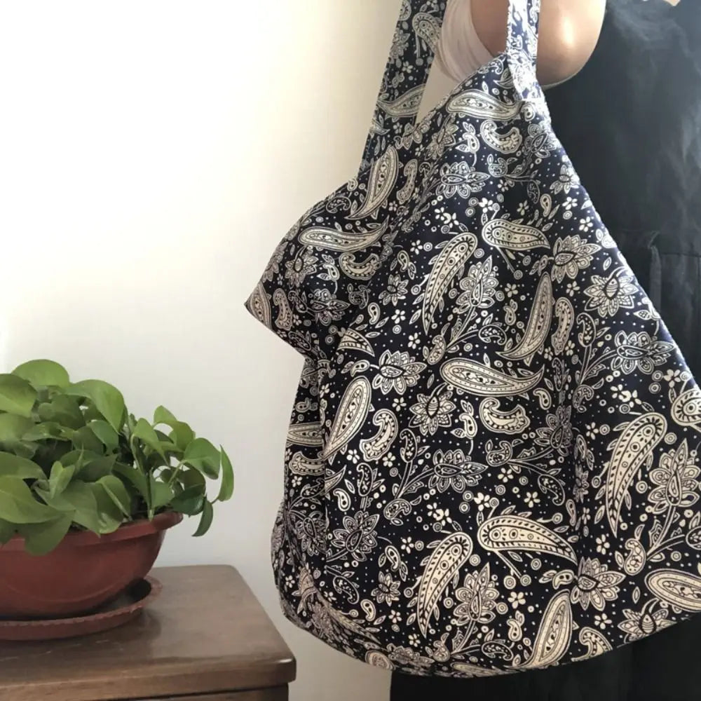Cotton Shopping Bag Bandanna Print — Swuffy