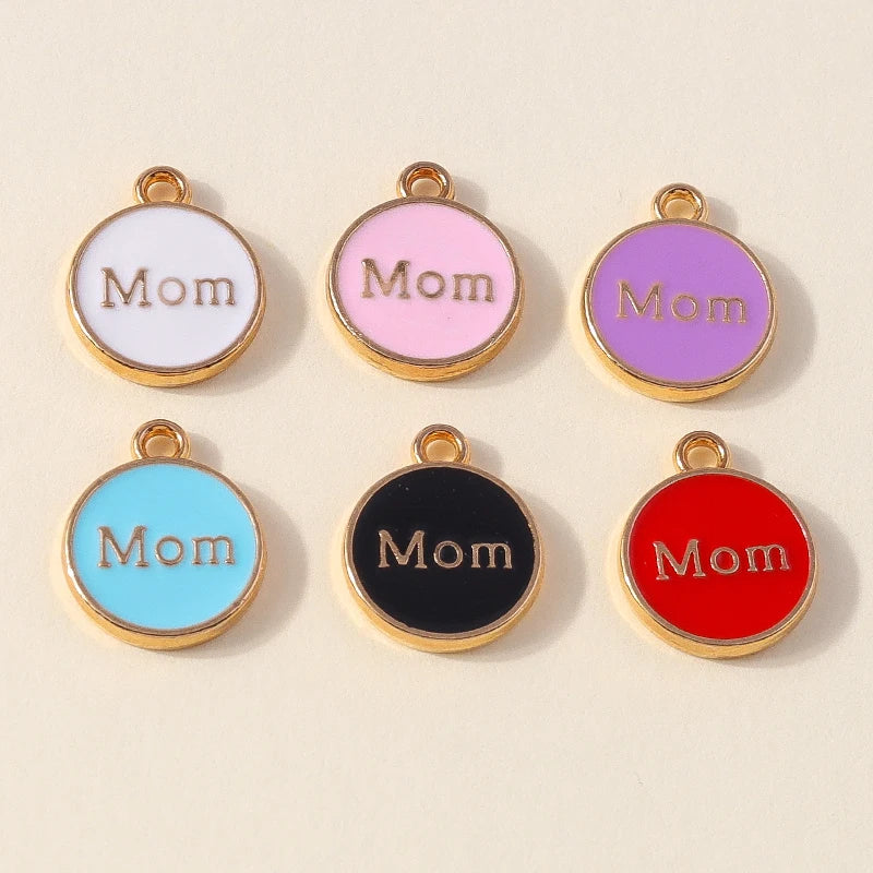 Leslie Enamel Mom Pendant Mama — Swuffy
