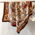 Brand Bohemian Print Square Scarf — Swuffy