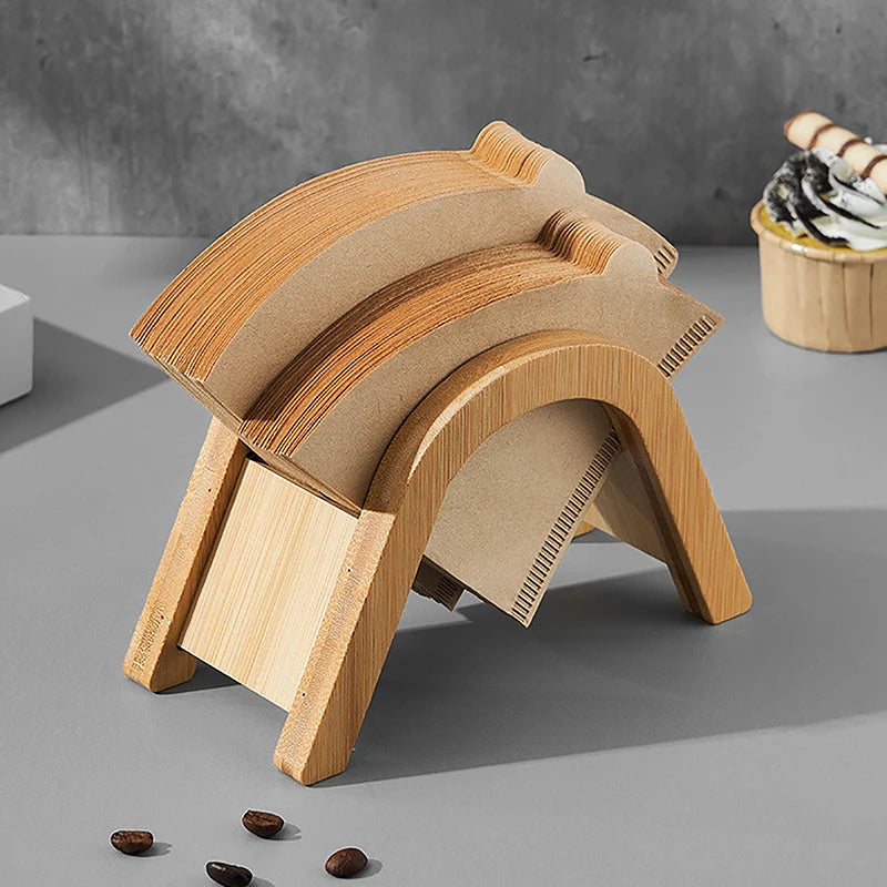 Bamboo Coffee Filter Paper Container — Swuffy