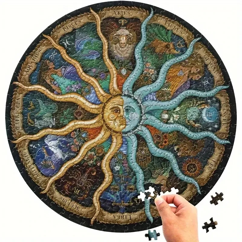 Adult Round Puzzle Constellations Challenge — Swuffy