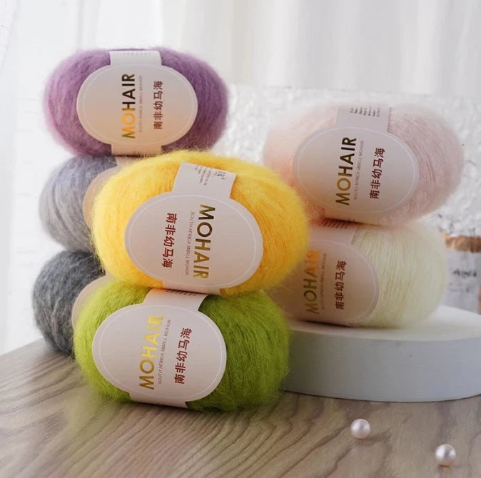 Roll Mohair Crochet Yarn Woolen — Swuffy