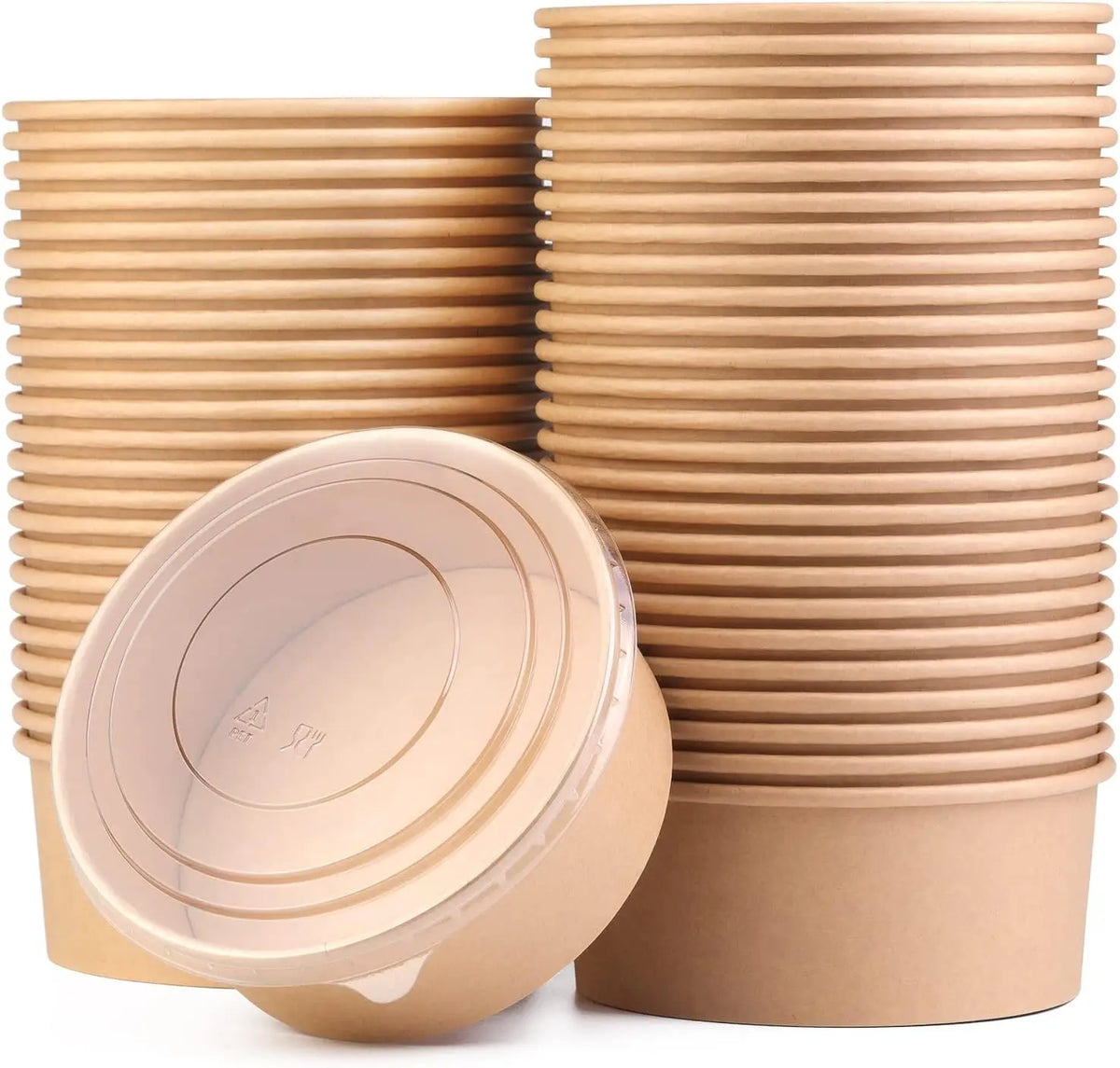 Kraft Paper Bowls Cups Fruit — Swuffy