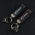 Car Keychain Carbon Fiber Leather — Swuffy