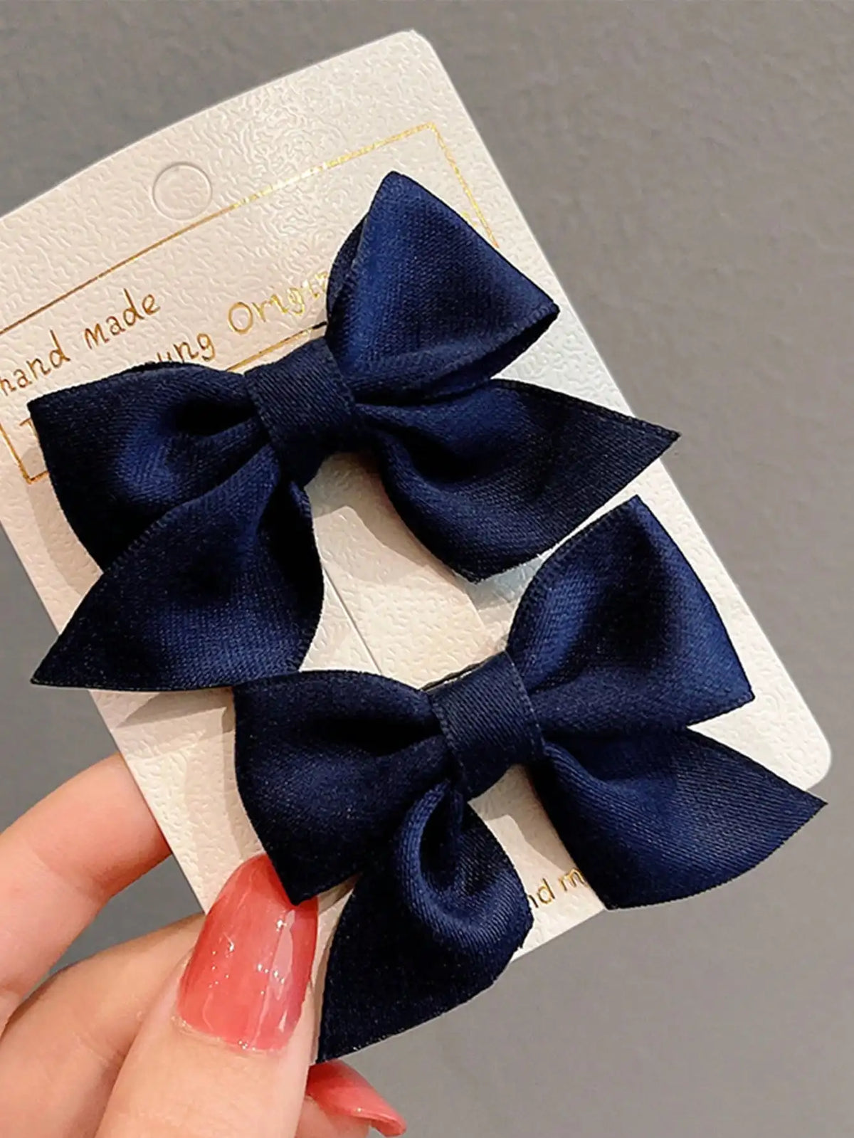 Grace Blue Bow Hairpins Barrettes — Swuffy