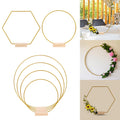 Gold Metal Floral Ring Hoop — Swuffy