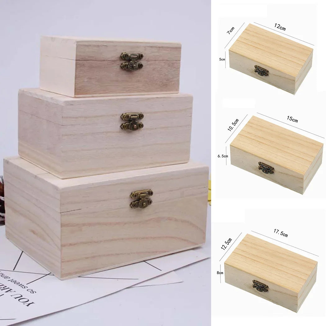 Log Rectangular Wooden Storage Box — Swuffy