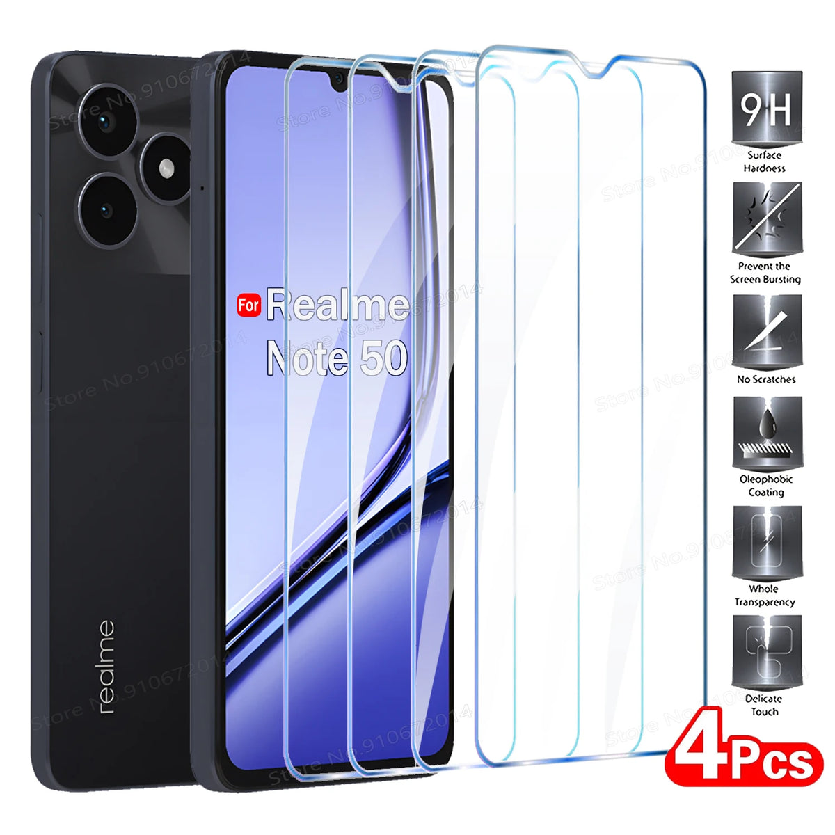 Screen Protector Realme Note Tempered — Swuffy