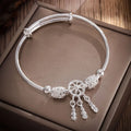 Sterling Silver Bracelets Tassel Feather — Swuffy
