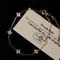 Crystal Flower Stainless Steel Bracelet — Swuffy