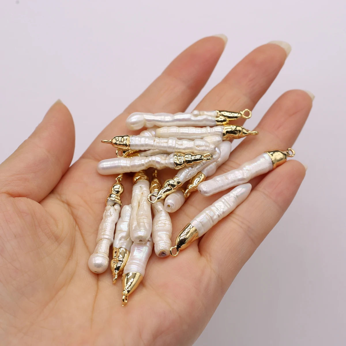 Mm Cylindrical Pearl Pendant Baroque — Swuffy
