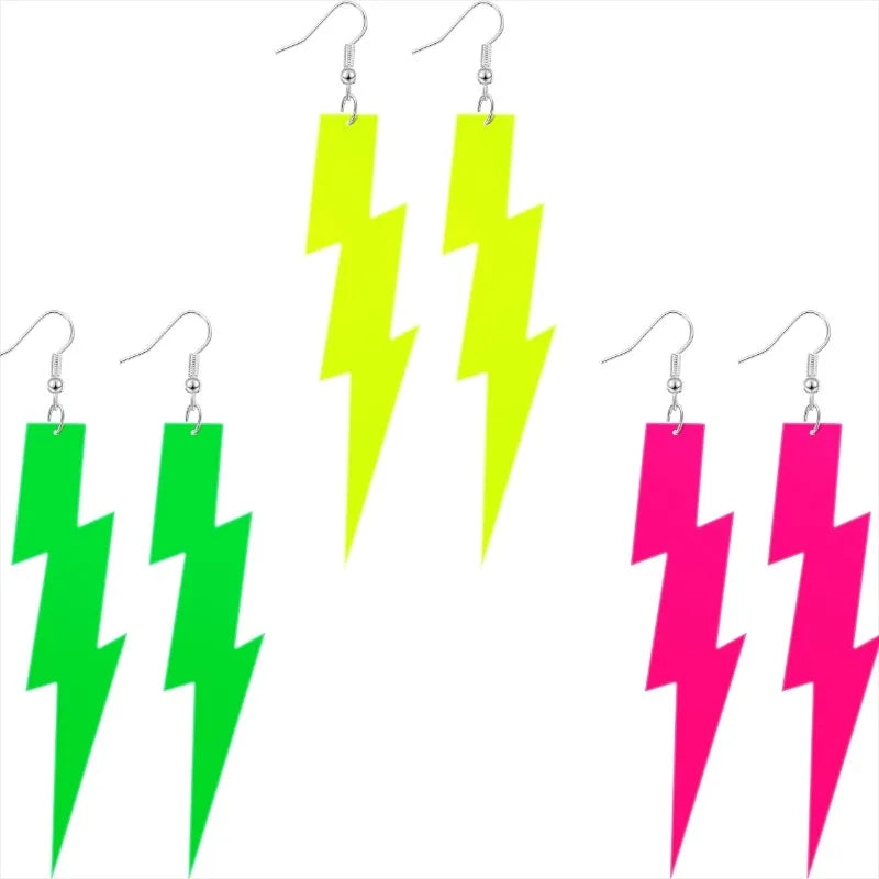 Retro Neon Earrings — Swuffy