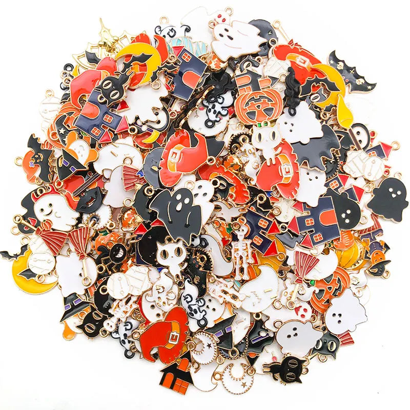 Enamel Halloween Decoration Charms Alloy — Swuffy