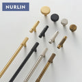 Nuvora Nurlin Solid Brass Knurled Cabinet Knobs Wardrobe — Nuvora