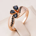 Kinel Black Natural Zircon Ring — Swuffy