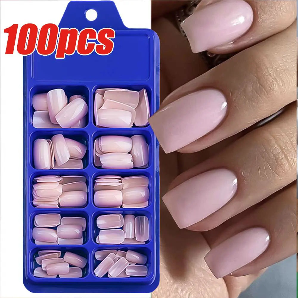 Light Pink Press On Nails — Swuffy