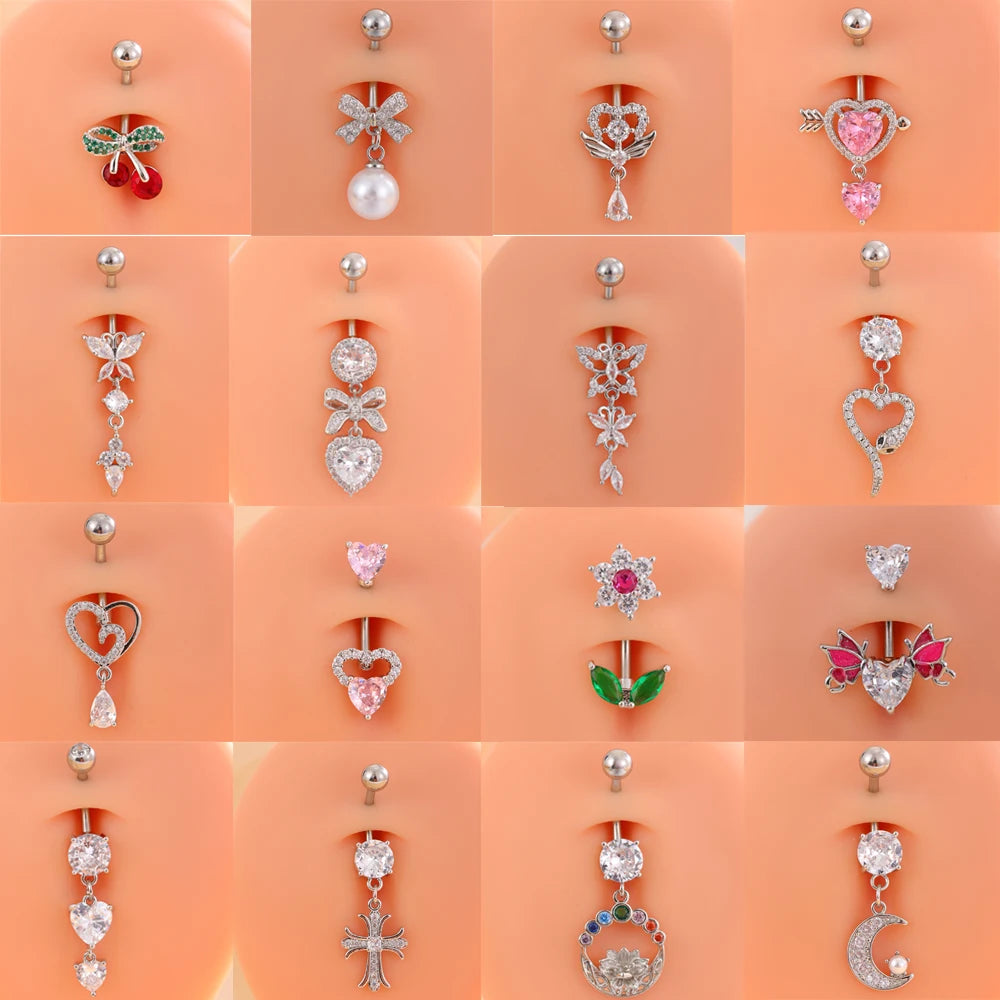 Curved Navel Belly Button Rings — Swuffy