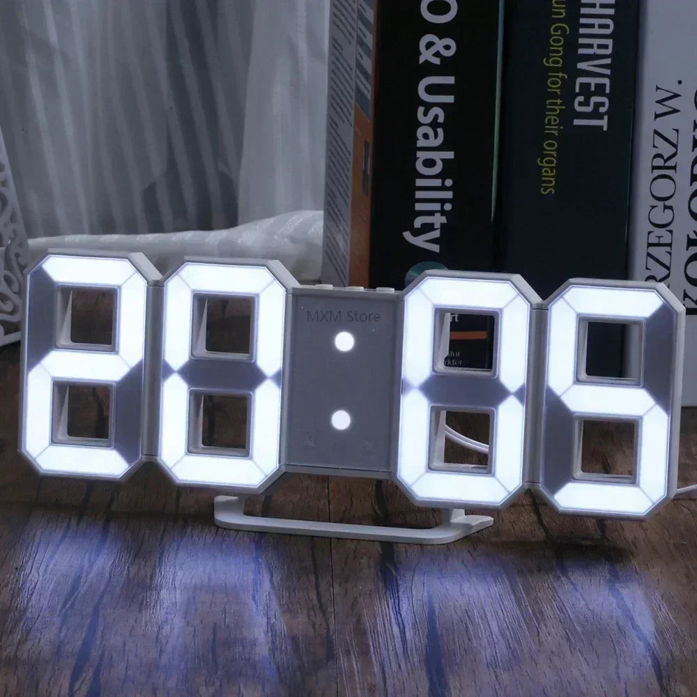 LED Digital Clock Wall Decoration — Swuffy