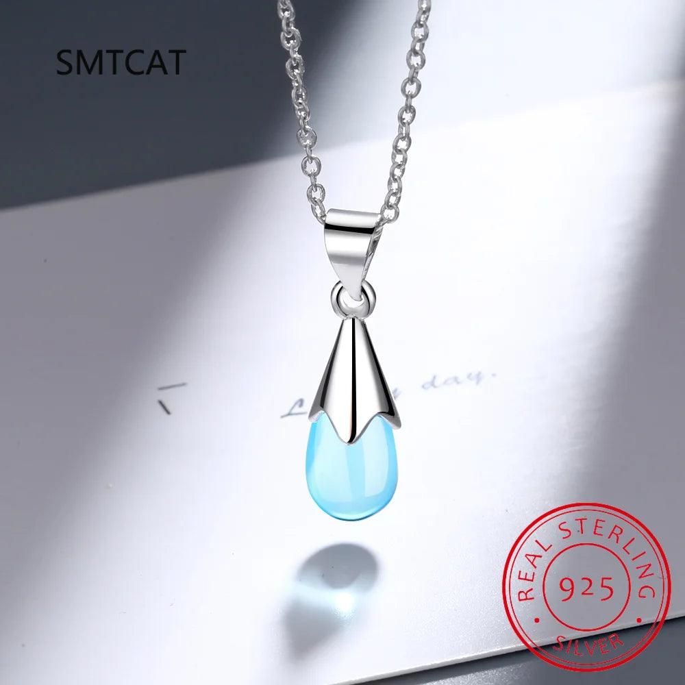 Pear Natural Blue Topaz Sterling — Swuffy