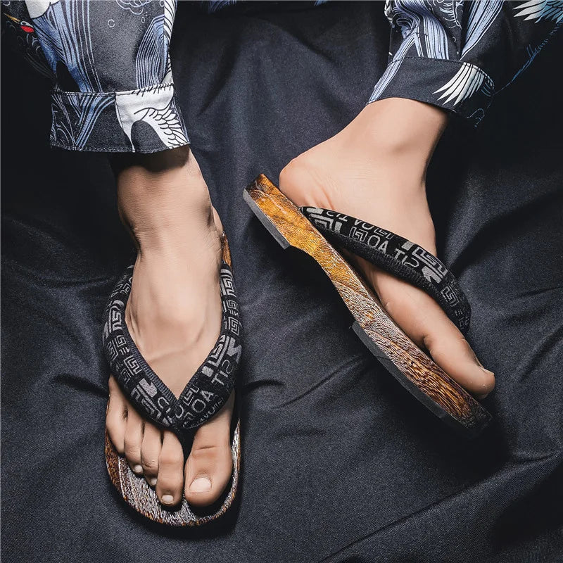 Man Slipper Japanese Herringbone Slippers — Swuffy