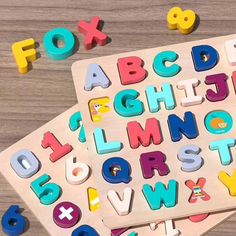 Toddlers Wooden Puzzle Montessori Baby — Swuffy