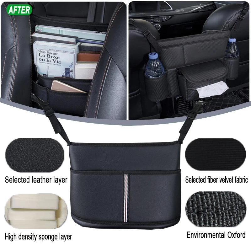 Car Seat Hanger Leather Storage — Swuffy