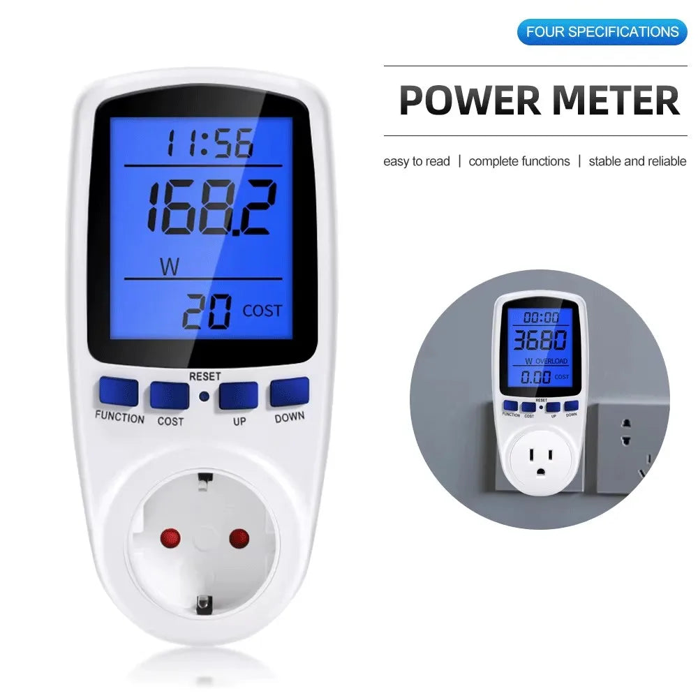 Digital Lcd Power Meter Wattmeter — Swuffy