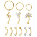 Florideco Eyebrow Rings Stainless Steel — Swuffy