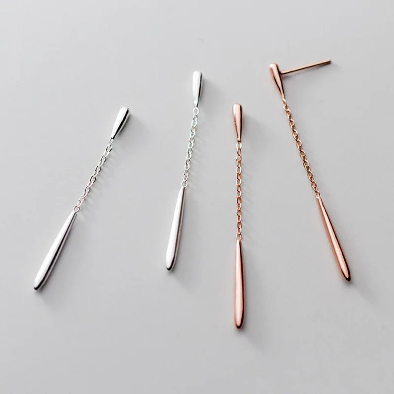 Sterling Silver Water Drop Earrings — Swuffy