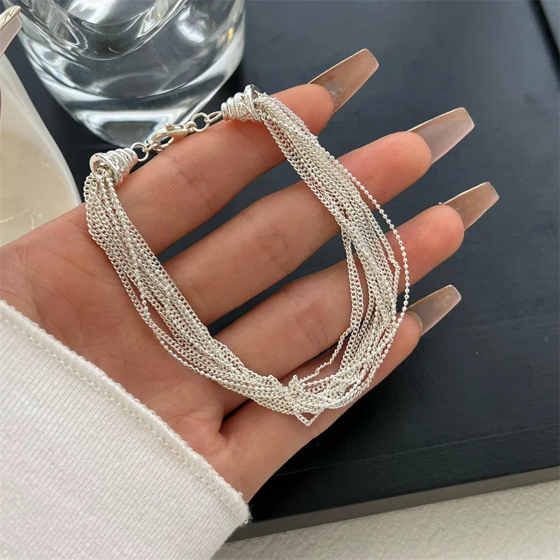 Solid Sterling Silver Metal Bracelet — Swuffy