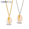 Natural Shell Charms Necklace Beach — Swuffy