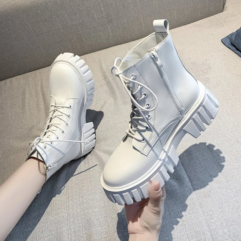 Leather Face Boots Outdoor Nonslip — Swuffy