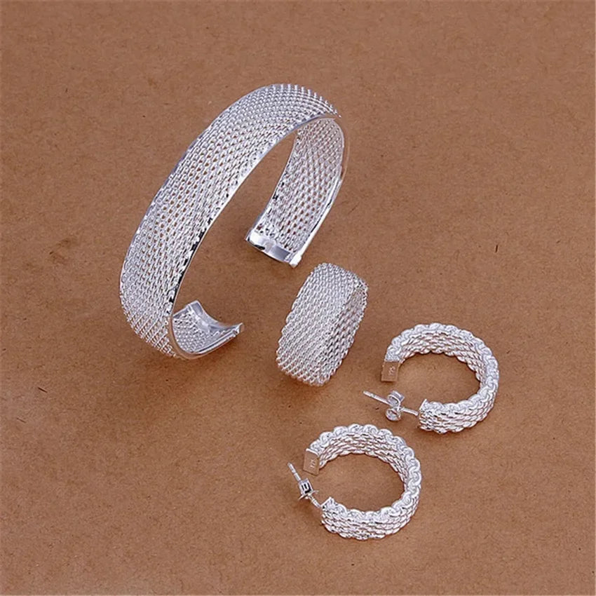 Charm Sterling Silver Adjustable Bangles — Swuffy