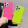 Fluorescent Liquid Silicone Case Iphone — Swuffy