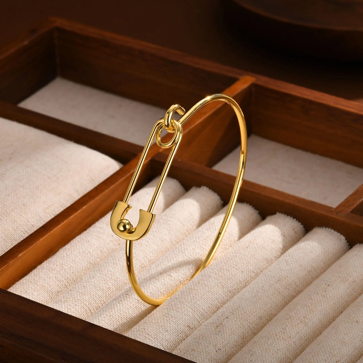 Safety Pin Hook Bangle Bracelet — Swuffy
