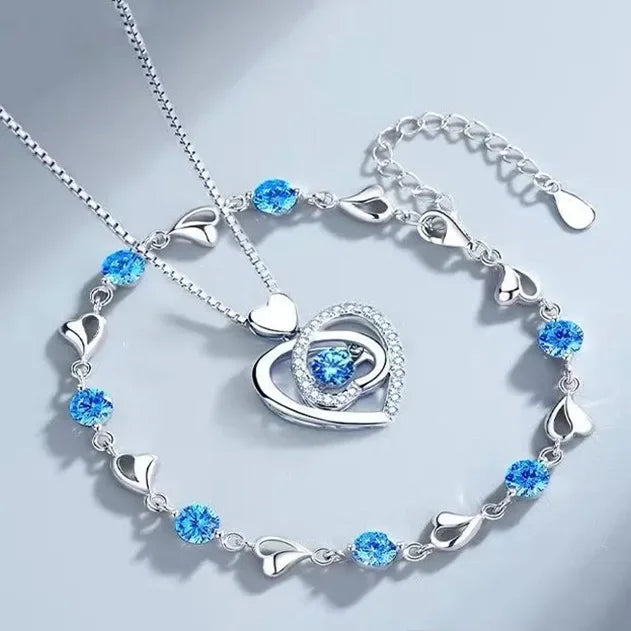 Sterling Silver Heart Shaped Necklace — Swuffy