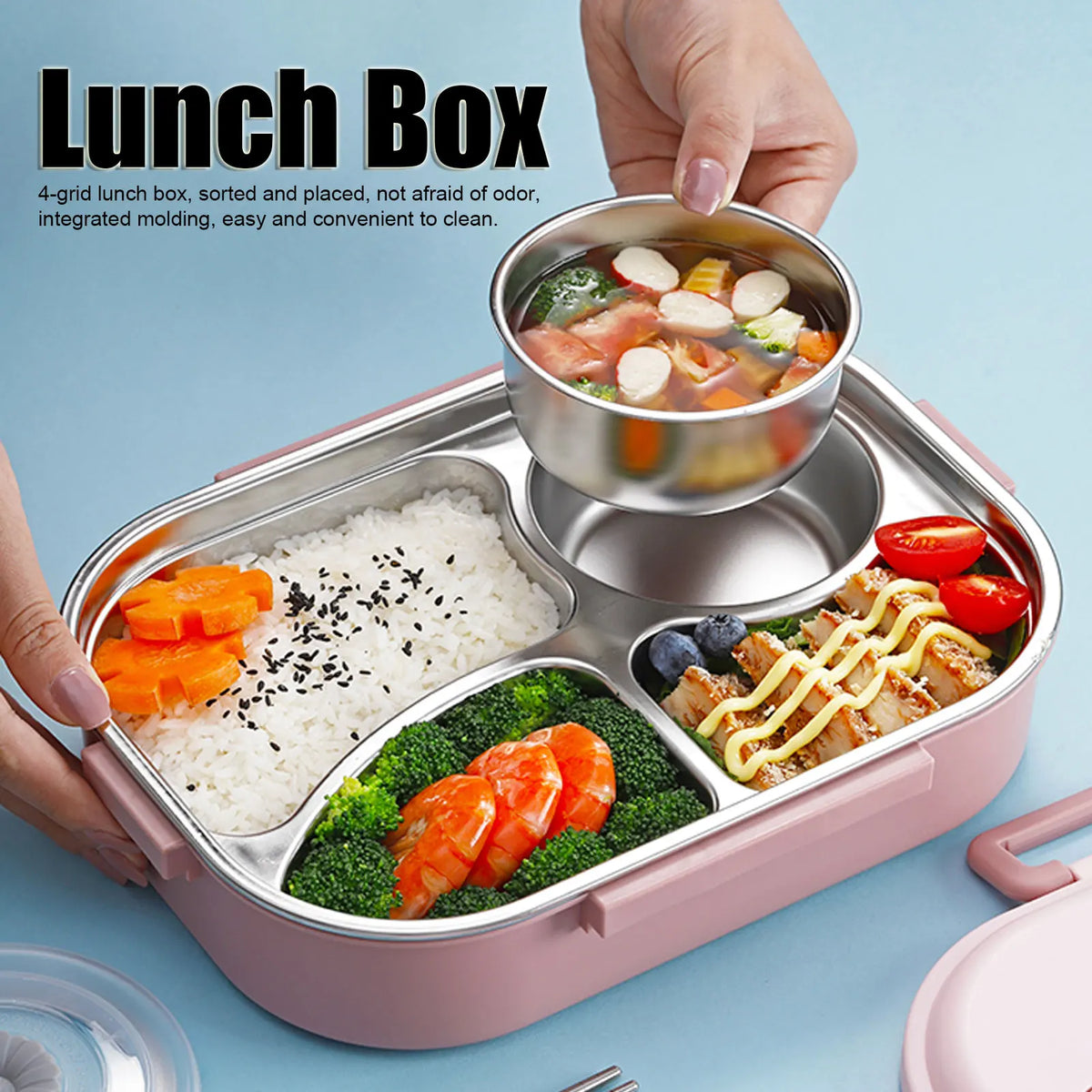 Food Storage Container Dinnerware Stainless — Swuffy