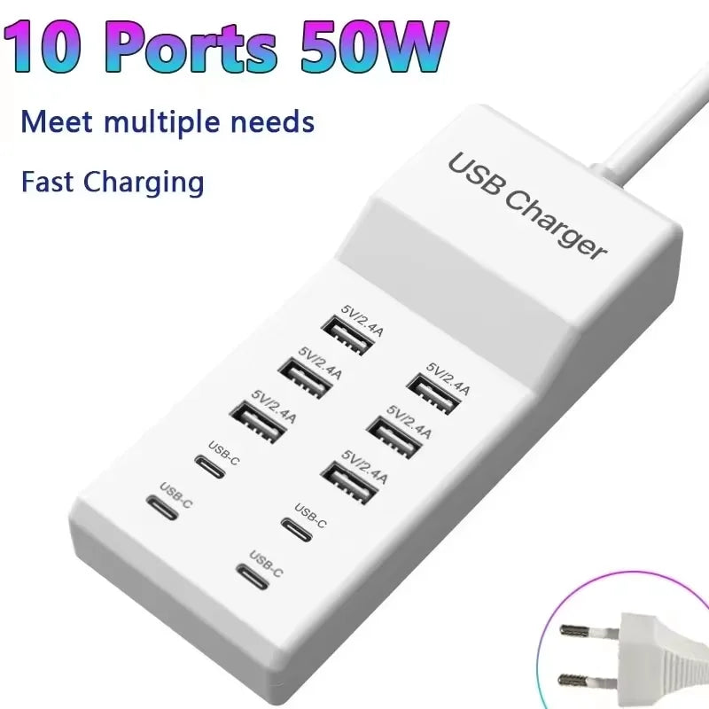 USB Charger Station Ports Multiple — Swuffy
