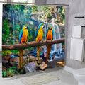 Popular Parrot Shower Curtain Mountain — Swuffy