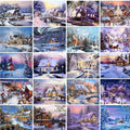Paint By Numbers Kit — Winter Cabin — Swuffy