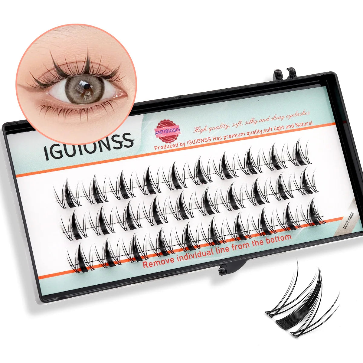 Single False Eyelashes Cluster Curl — Swuffy